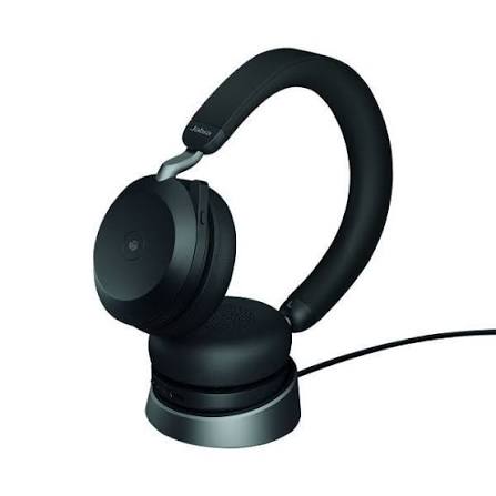 Jabra Evolve2 75 Link390a MS Stereo Stand Black